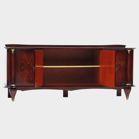 Image 1 of Art Deco buffet sideboard in walnut by Jules Leleu