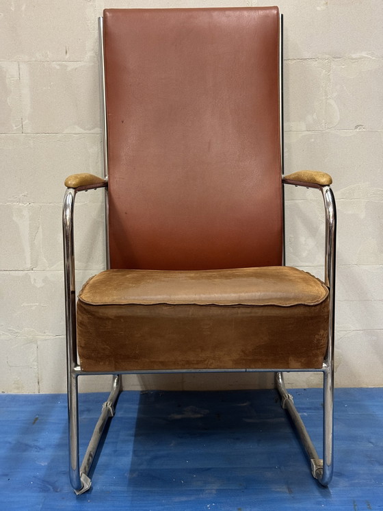 Image 1 of 2x Seventies Tube Chairs