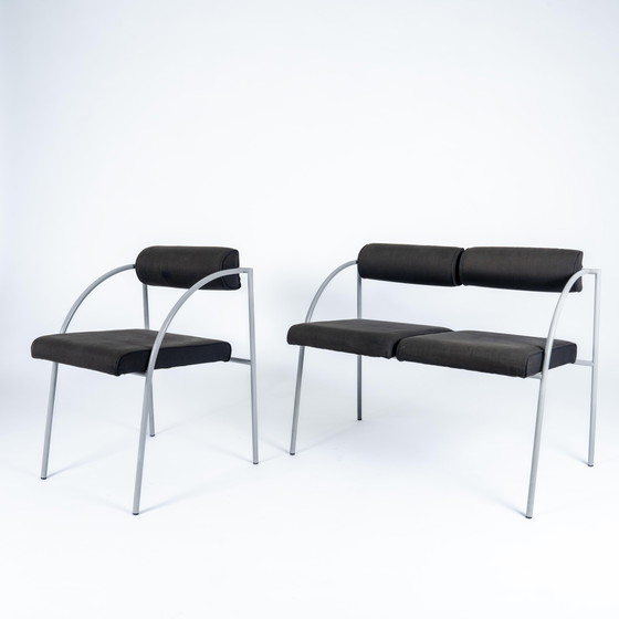 Image 1 of 2x Postmodern Bieffeplast Rodney Kinsman Vienna Armchairs