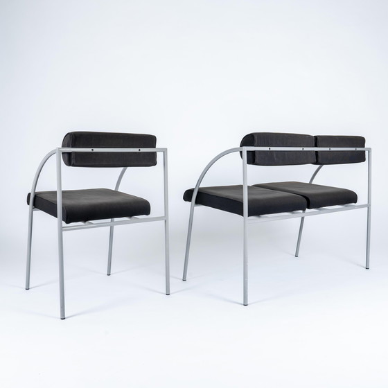 Image 1 of 2x Postmodern Bieffeplast Rodney Kinsman Vienna Armchairs