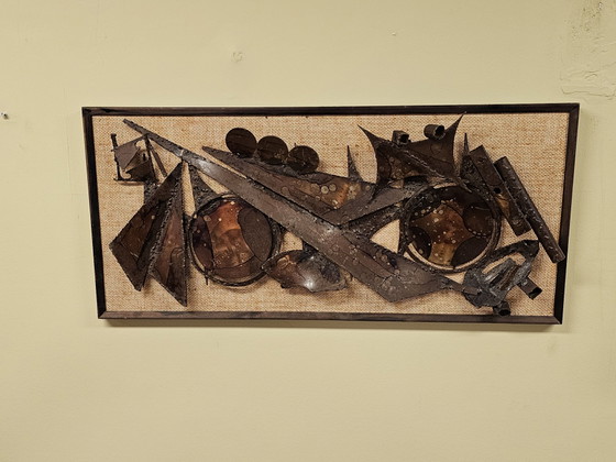 Image 1 of Panel de pared brutalista vintage de Hendrik Horst 