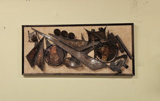 Image 1 of Panel de pared brutalista vintage de Hendrik Horst 