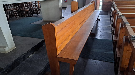 Old Antique Oak Pews