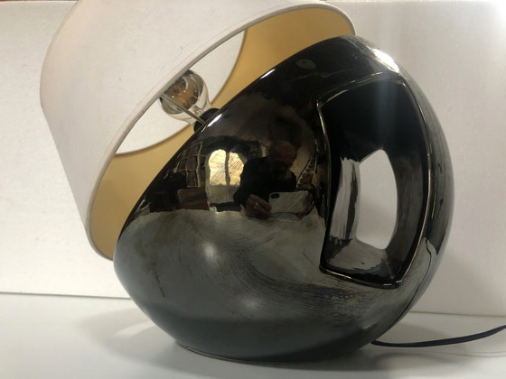 Image 1 of Large Vintage Lamp - Faïence Émaillée - Louis Drimmer - Space Age - 1960