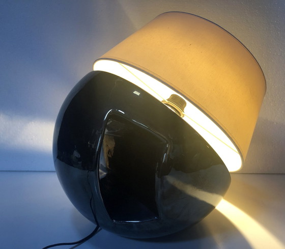 Image 1 of Large Vintage Lamp - Faïence Émaillée - Louis Drimmer - Space Age - 1960