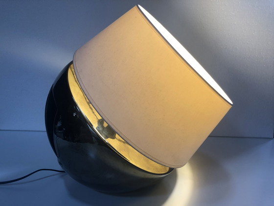 Image 1 of Large Vintage Lamp - Faïence Émaillée - Louis Drimmer - Space Age - 1960