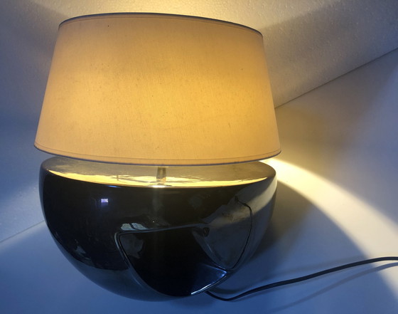 Image 1 of Large Vintage Lamp - Faïence Émaillée - Louis Drimmer - Space Age - 1960