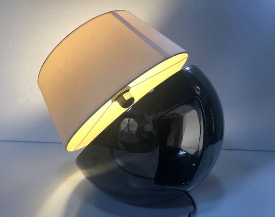 Image 1 of Large Vintage Lamp - Faïence Émaillée - Louis Drimmer - Space Age - 1960