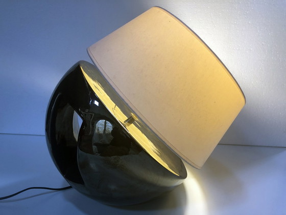 Image 1 of Large Vintage Lamp - Faïence Émaillée - Louis Drimmer - Space Age - 1960