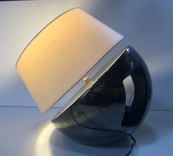 Image 1 of Large Vintage Lamp - Faïence Émaillée - Louis Drimmer - Space Age - 1960