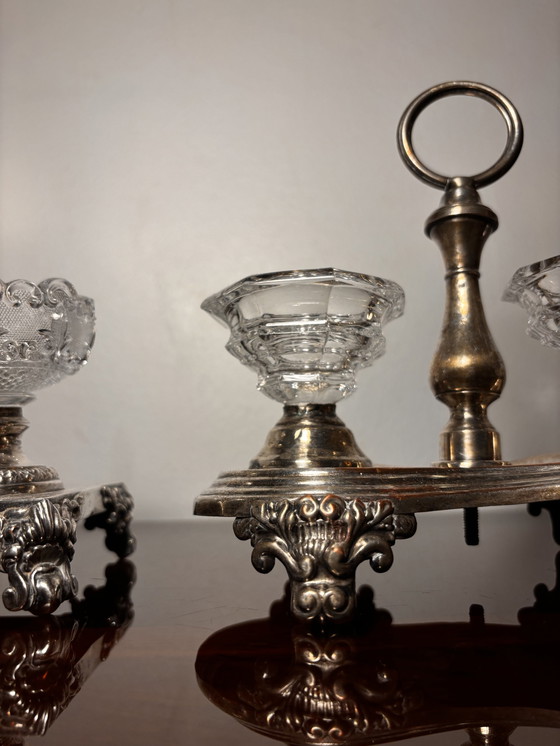 Image 1 of 2 Double Salt Cellars 19Th Century Baccatat 