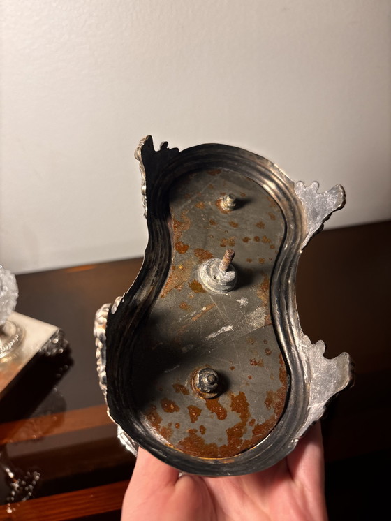 Image 1 of 2 Double Salt Cellars 19Th Century Baccatat 