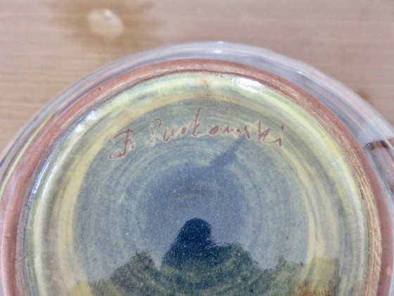 Image 1 of Ceramic Pocket Dish Signed