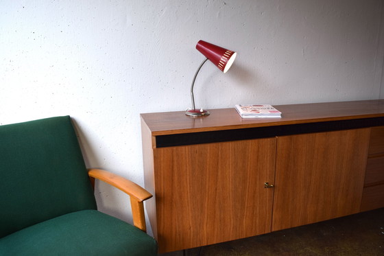 Image 1 of Vintage Red Table Lamp Table Lamp 1960