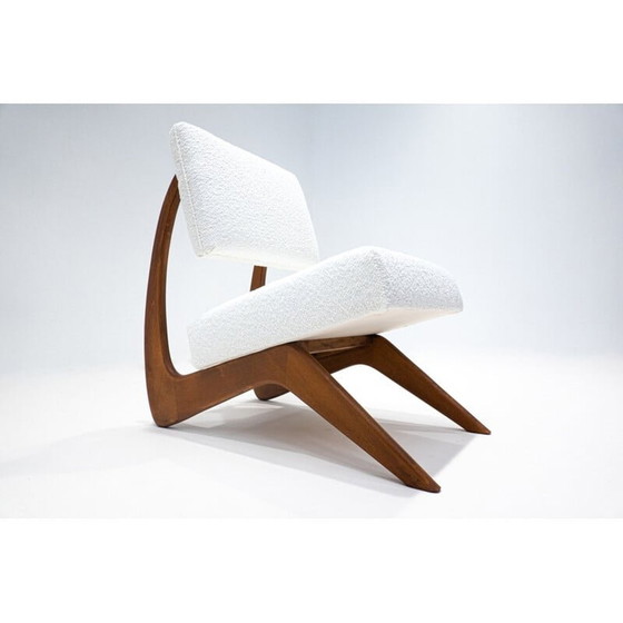 Image 1 of Coppia di sedie vintage bianche e in legno, Italia