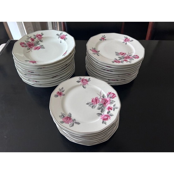 Image 1 of Vintage Art Deco service in Limoge porcelain for Mc et Cie, 1930