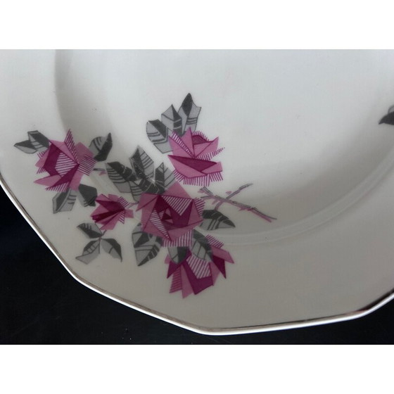 Image 1 of Vintage Art Deco service in Limoge porcelain for Mc et Cie, 1930