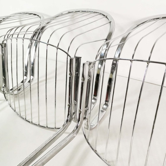Image 1 of Set of 3 vintage modernist chairs by Gastone Rinaldi, Italy 1970s