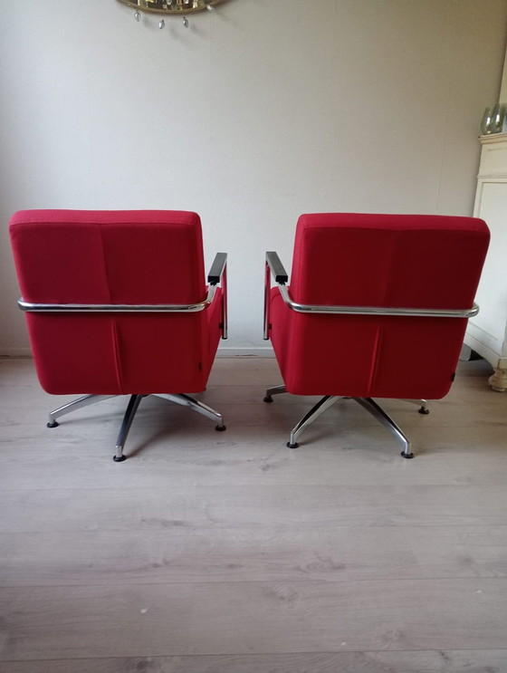 Image 1 of 2 Jamé Tube Frame 360 Degree Armchairs (Dutch Design)