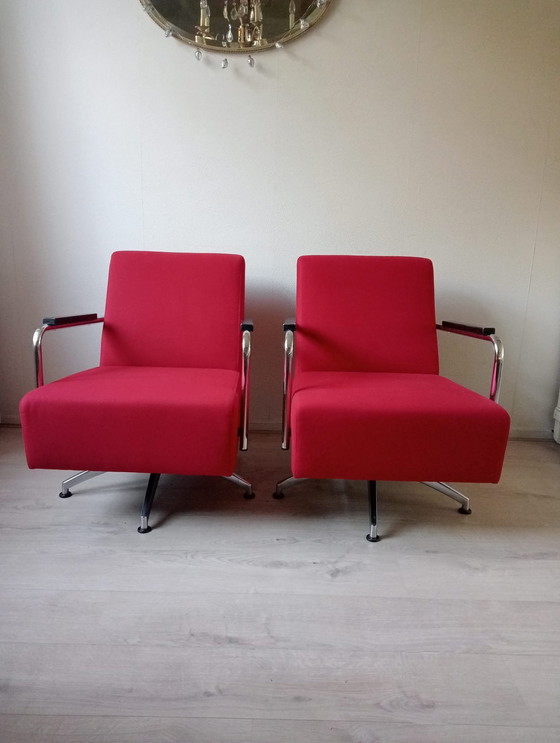 Image 1 of 2 Jamé Tube Frame 360 Degree Armchairs (Dutch Design)