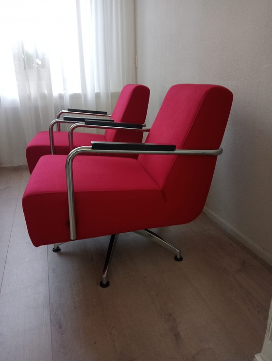 Image 1 of 2 Jamé Tube Frame 360 Degree Armchairs (Dutch Design)