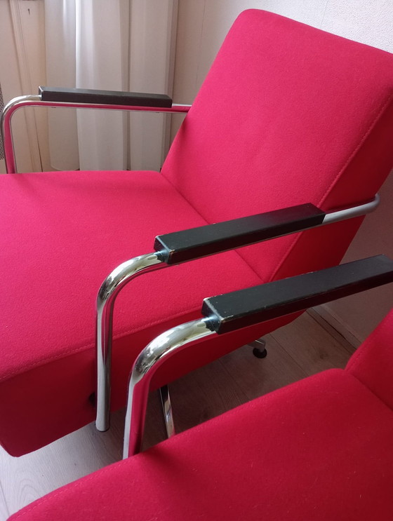 Image 1 of 2 Jamé Tube Frame 360 Degree Armchairs (Dutch Design)