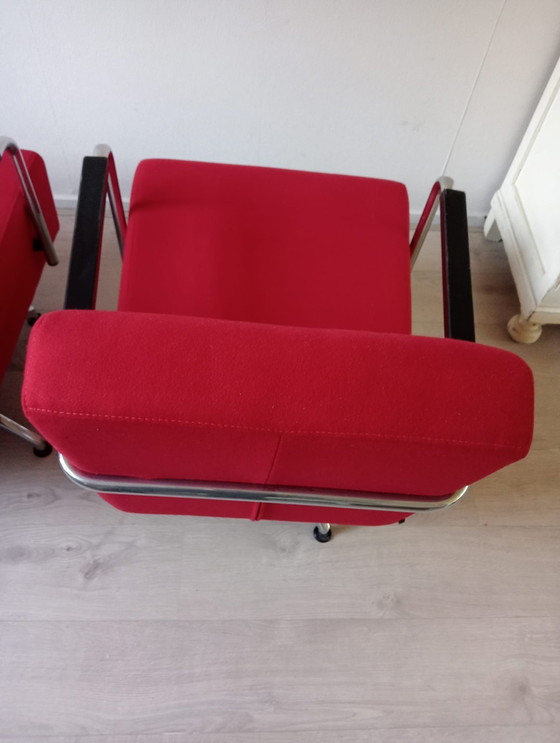 Image 1 of 2 Jamé Tube Frame 360 Degree Armchairs (Dutch Design)