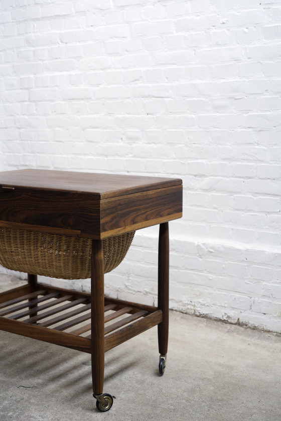 Image 1 of Ejvind A. Johansson Rosewood sewing table