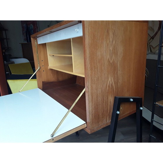 Image 1 of Vintage secretary in ash by Pierre guariche, 1950