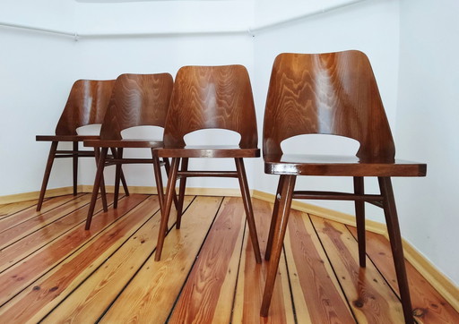 Czechoslovakian Chairs By O. Haerdtl For Ton, 1960S, Set Of 4