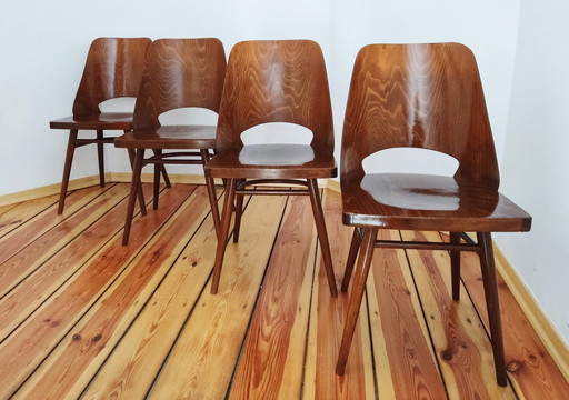 Czechoslovakian Chairs By O. Haerdtl For Ton, 1960S, Set Of 4