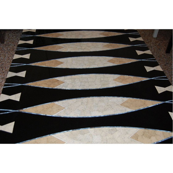 Image 1 of Rectangular vintage dining table in wood lacquered, Italy 1970s