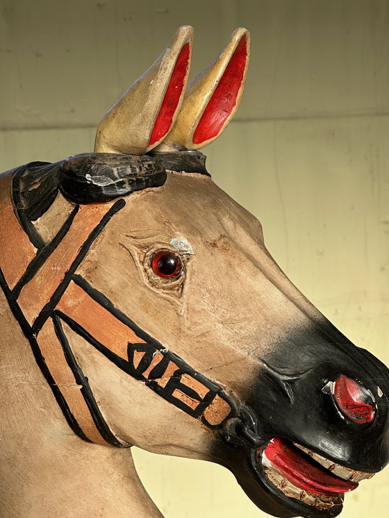 Image 1 of Wooden carousel circus horse