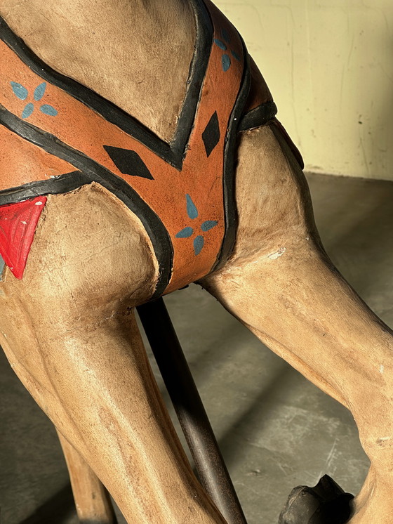 Image 1 of Wooden carousel circus horse