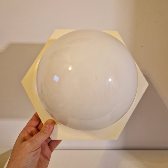 Image 1 of Massive Hexagon Ceiling Lamp Plaffoniere