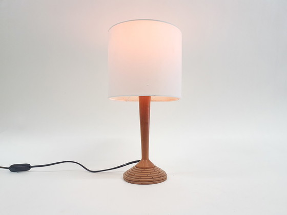 Image 1 of Petite lampe de table vintage en bambou, années 1960