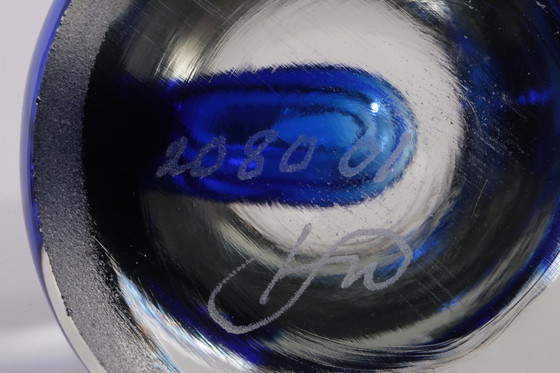 Image 1 of W. Hesse O.Horn Paperweight with blue