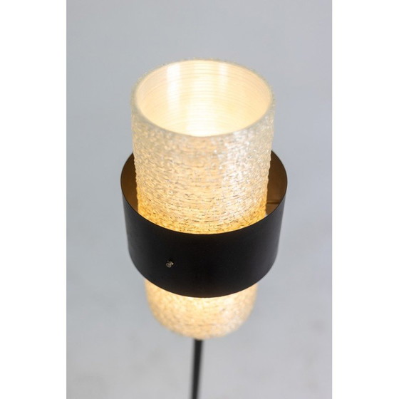 Image 1 of Lampada a treppiede vintage in granito lucite e metallo laccato, Francia 1950