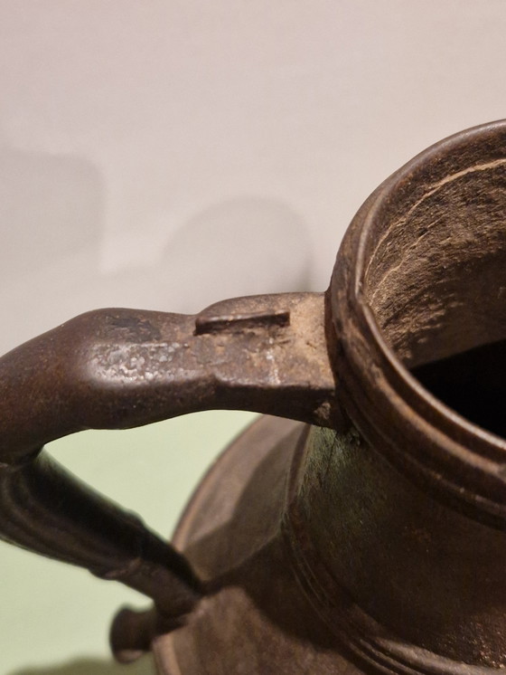 Image 1 of Antique RUSSIAN CAN Water Pitcher Jug 18th century Sovjet Cast-iron