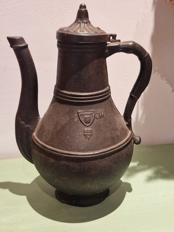 Image 1 of Antique RUSSIAN CAN Water Pitcher Jug 18th century Sovjet Cast-iron