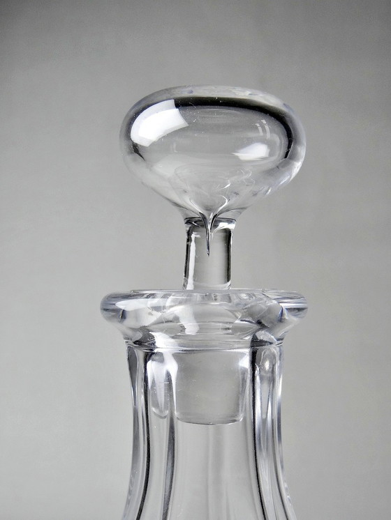 Image 1 of Petite Carafe Cristal De Baccarat Ancienne Modèle Bambou/Tors Xixe Xxe