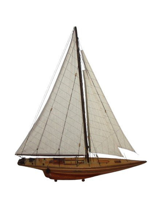 Wooden Yacht Model.