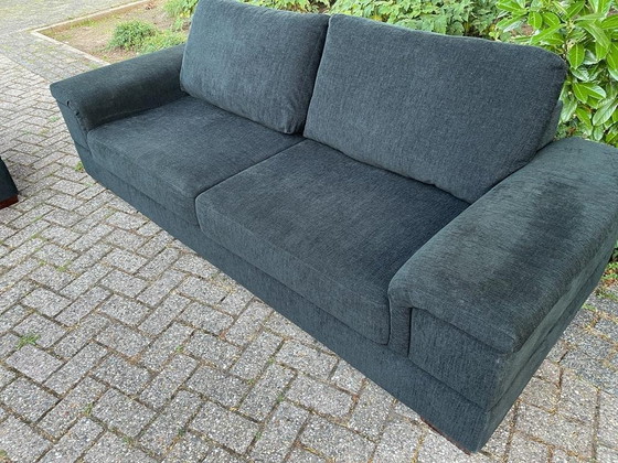 Image 1 of 2.5 Seater Henders And Hazel Black Fabric Sofa