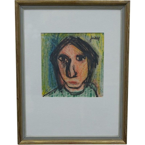 Image 1 of Vintage portrait by Ivan Jordell, Sweden 1950