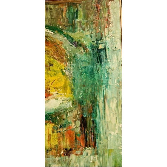 Image 1 of Vintage abstract composition on canvas by Jacques Mary