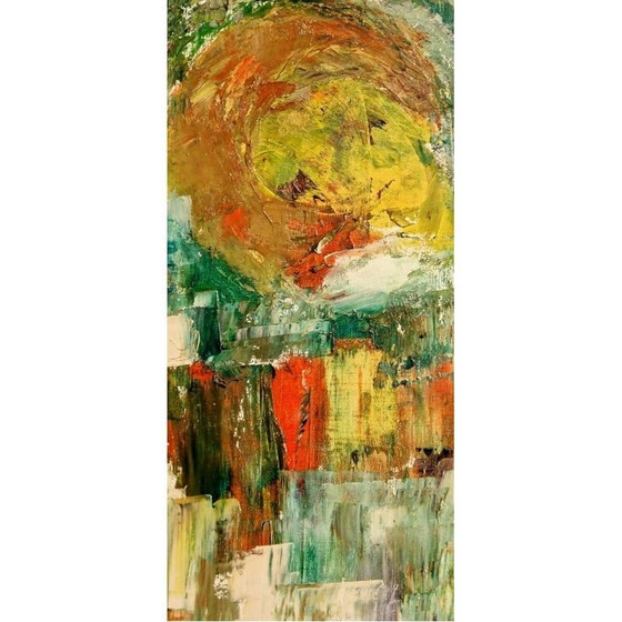 Image 1 of Vintage abstract composition on canvas by Jacques Mary