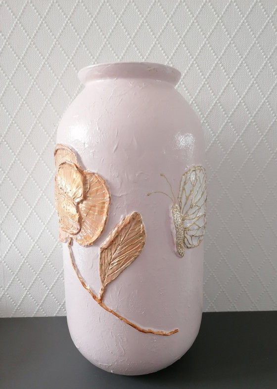 Image 1 of Hand-painted Vase, Artist Evalien Ritmeester