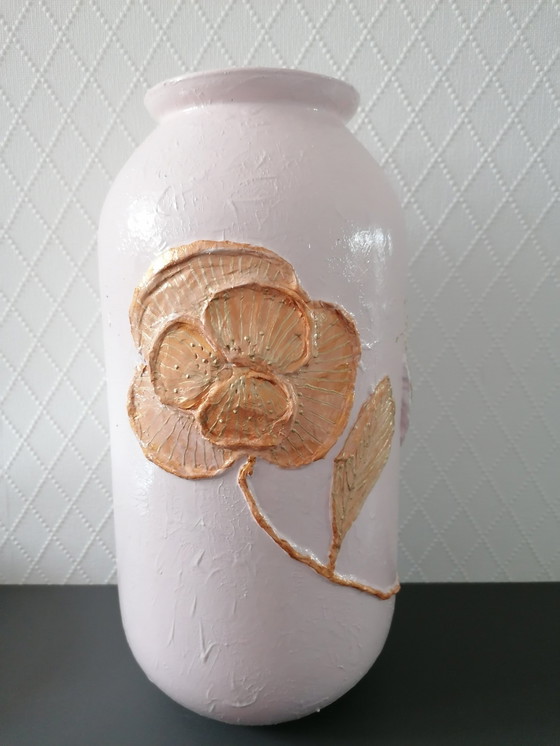 Image 1 of Hand-painted Vase, Artist Evalien Ritmeester