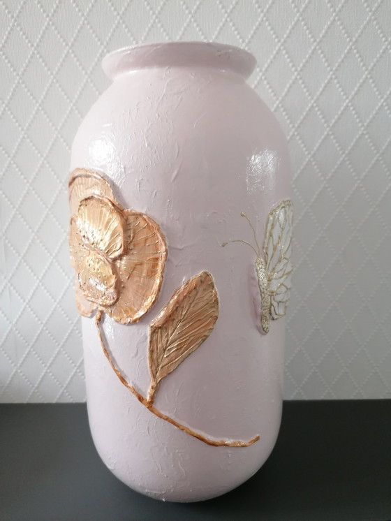 Image 1 of Hand-painted Vase, Artist Evalien Ritmeester