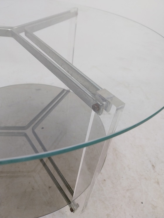 Image 1 of 1 x table lisse et perspex Italie années 1970.